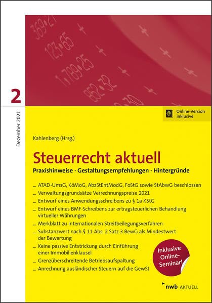 Steuerrecht aktuell 2/2021 book
