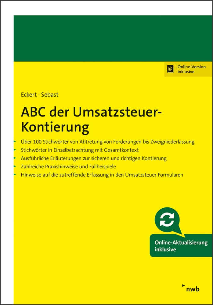 ABC der Umsatzsteuer-Kontierung: Mit Online-Zugang Law