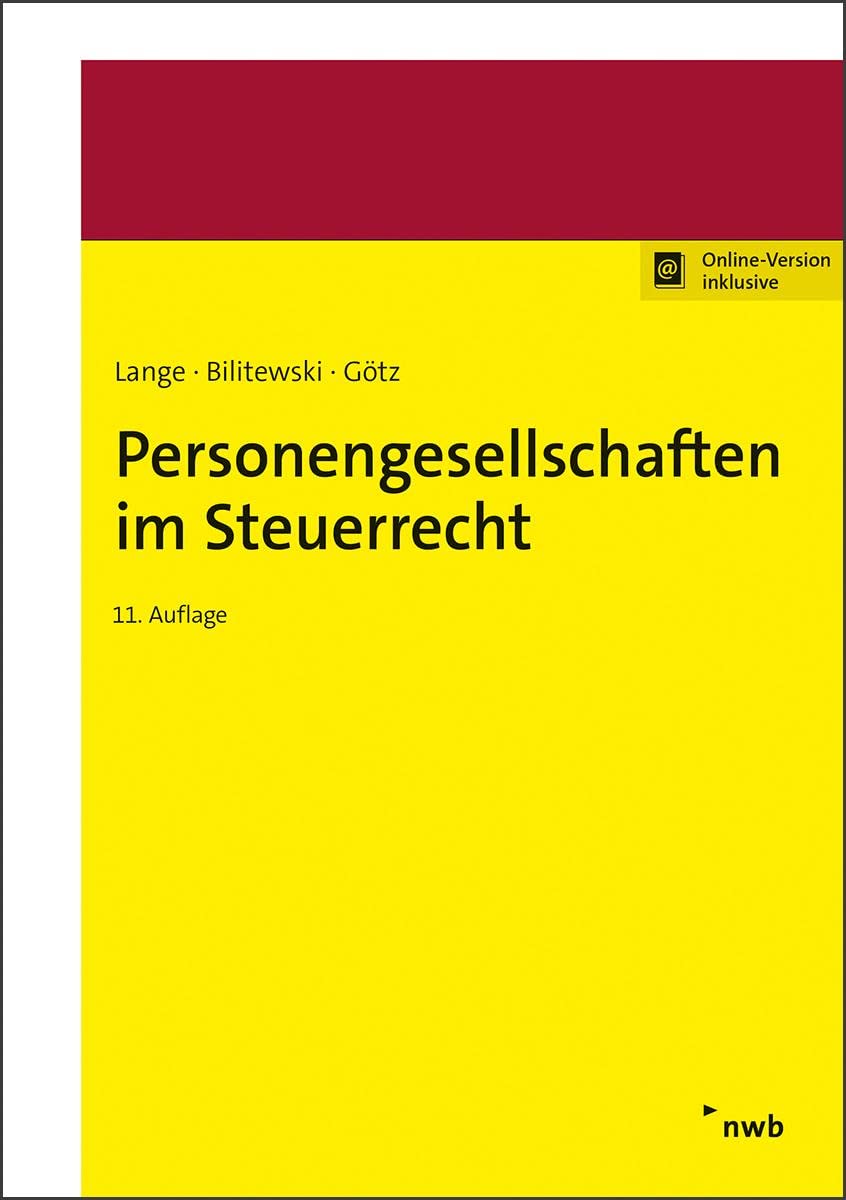 Personengesellschaften im Steuerrecht: Mit Online-Zugang Law