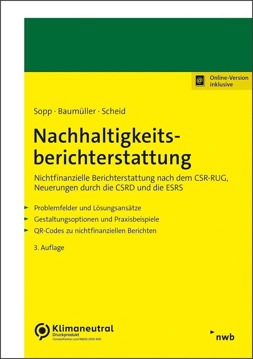 Nachhaltigkeitsberichterstattung Law