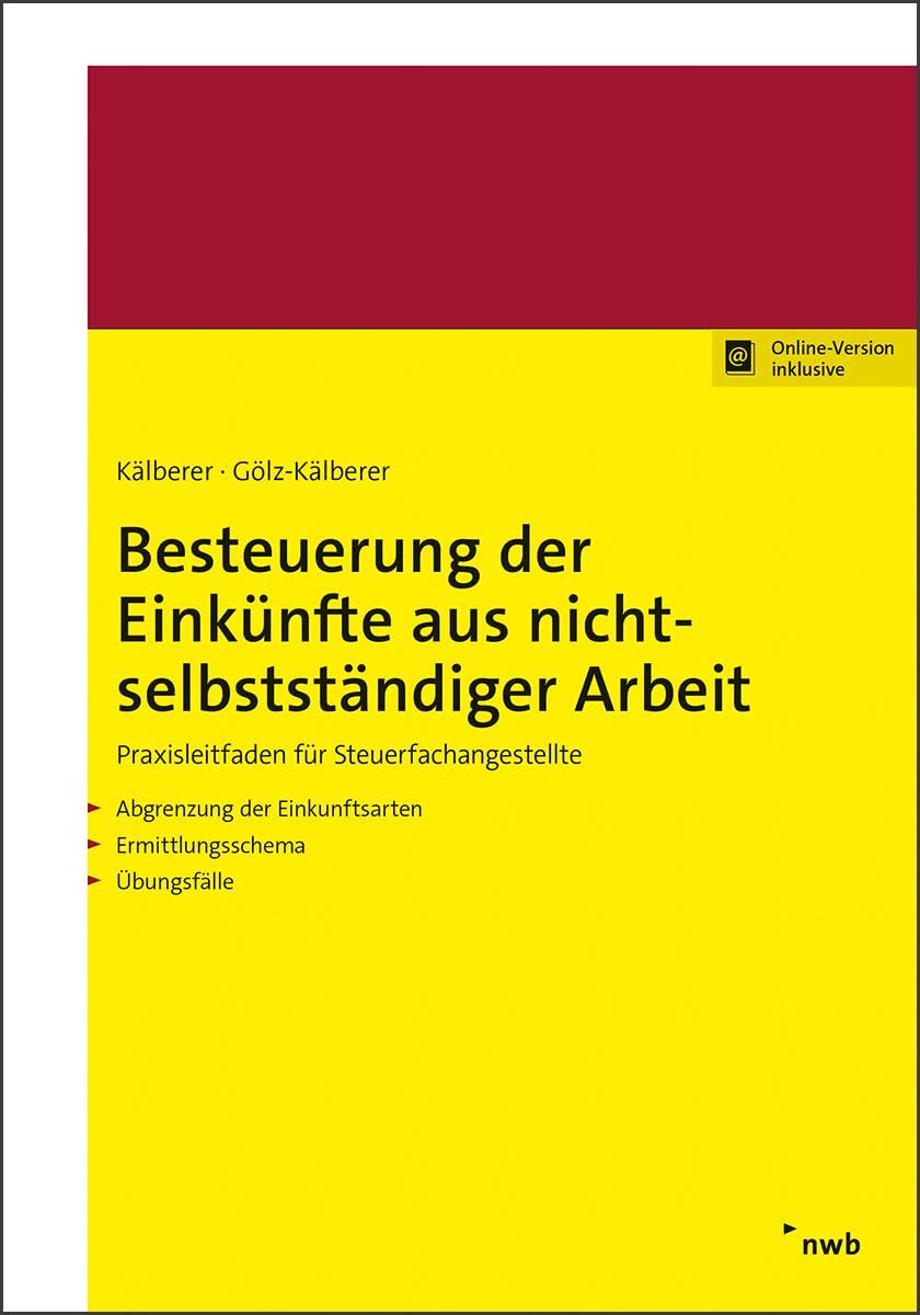 Besteuerung der Einkünfte aus nichtselbstständiger Arbeit Law