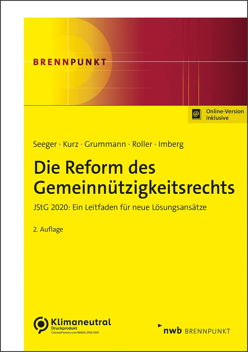 Die Reform des Gemeinnützigkeitsrechts (NWB Brennpunkt) Law
