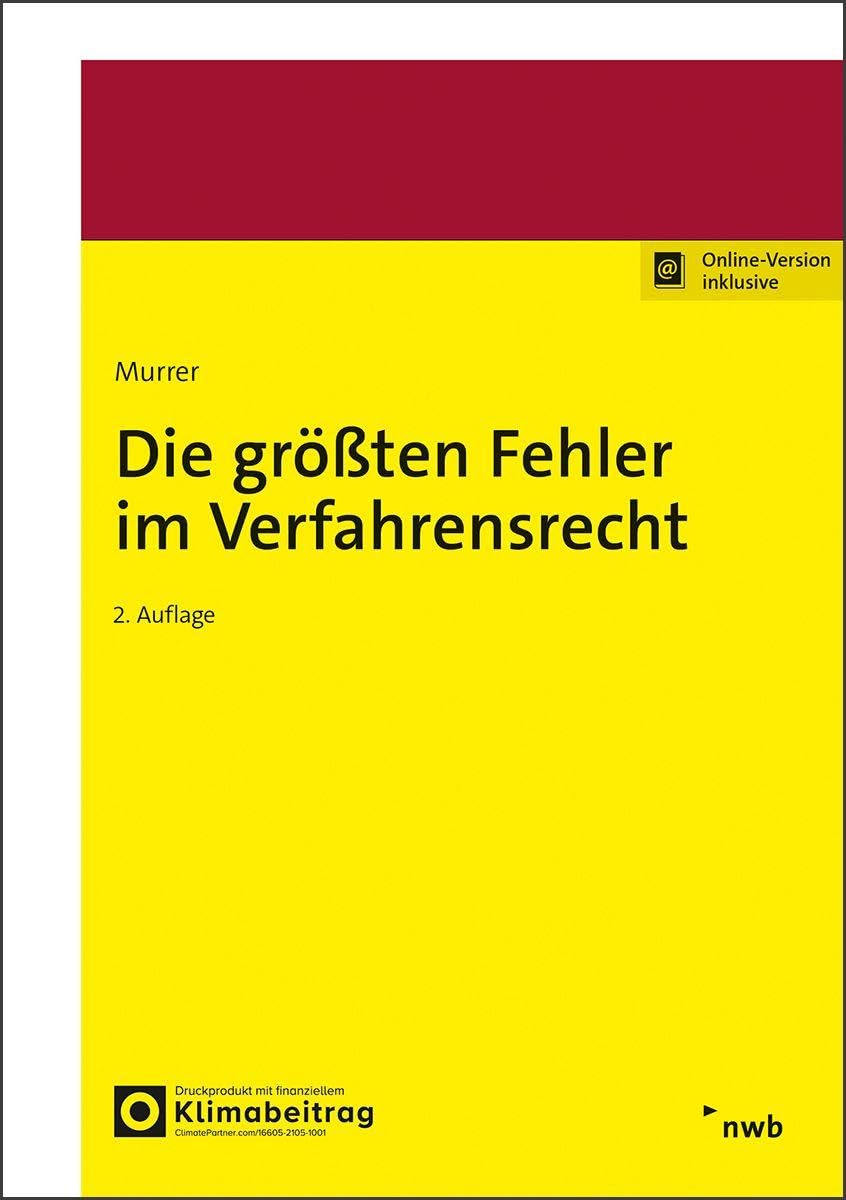 Die größten Fehler im Verfahrensrecht Law