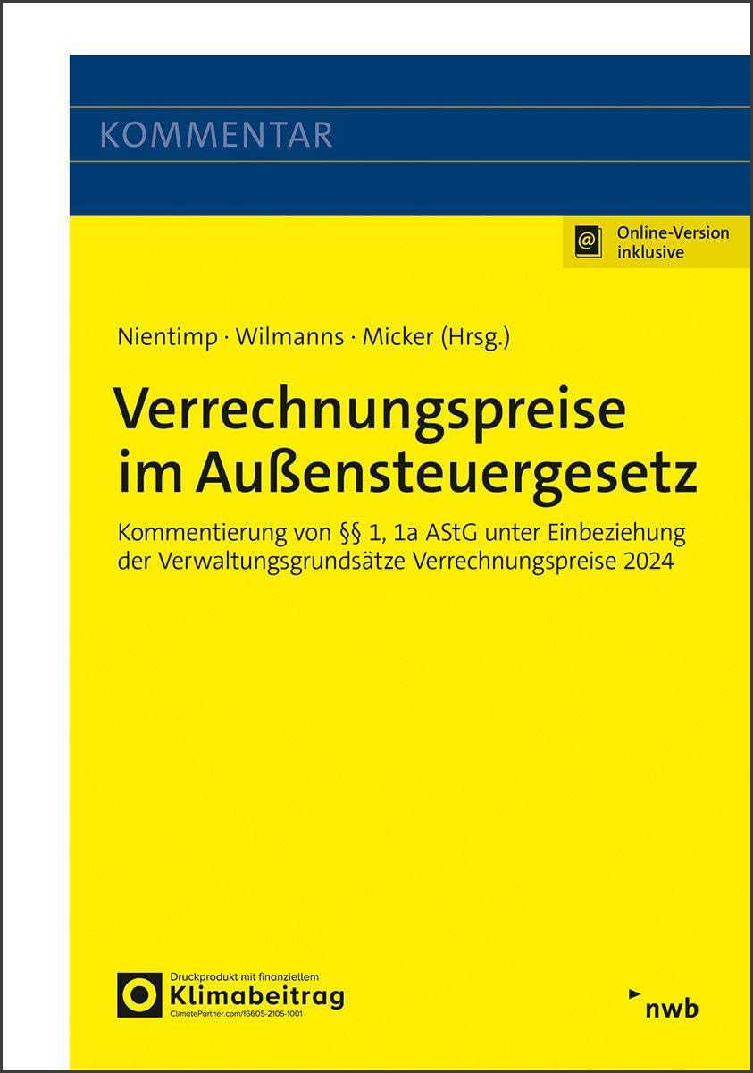 Verrechnungspreise im Außensteuergesetz Law
