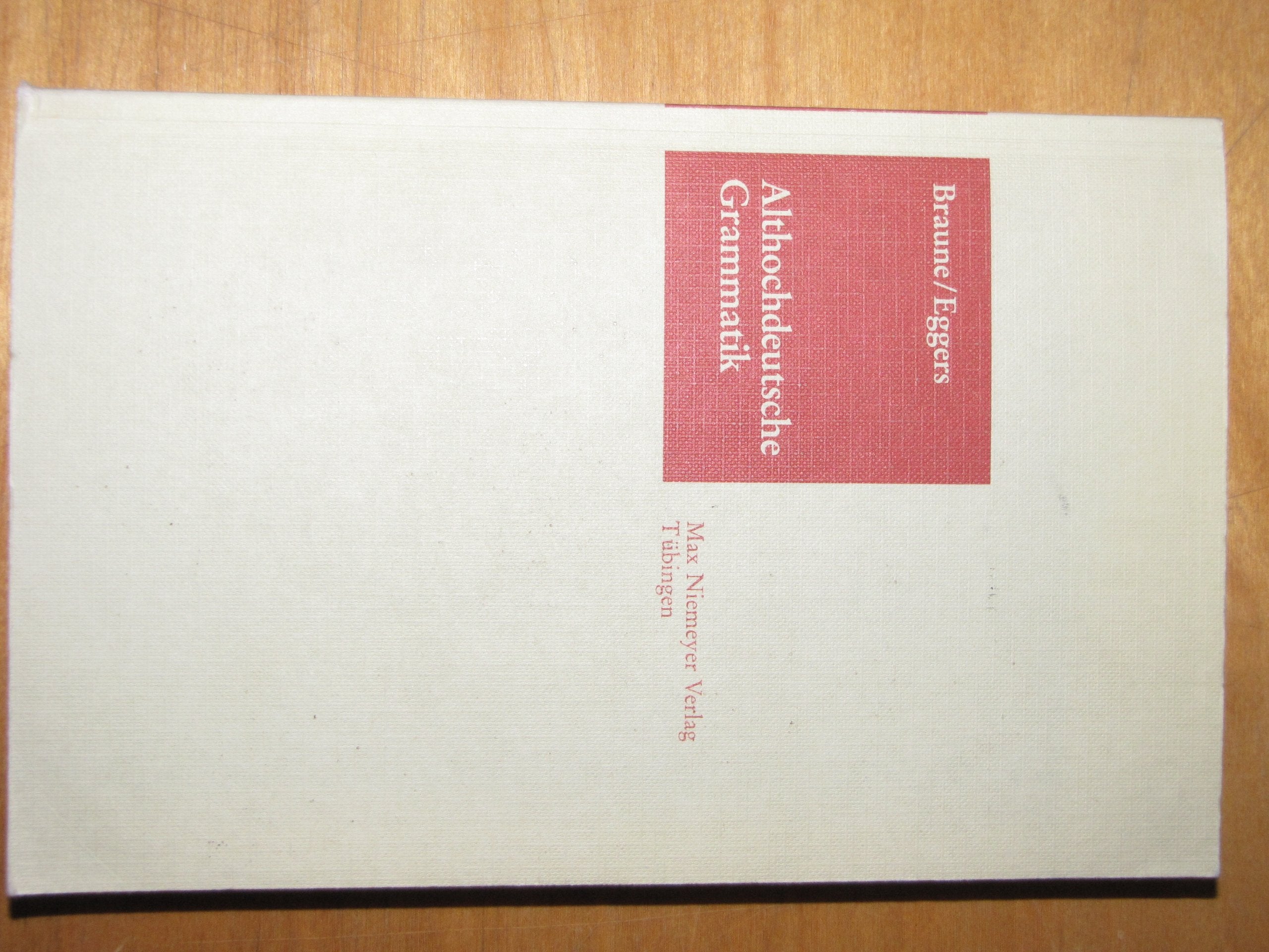 Althochdeutsche Grammatik Second-hand books on film, art and culture