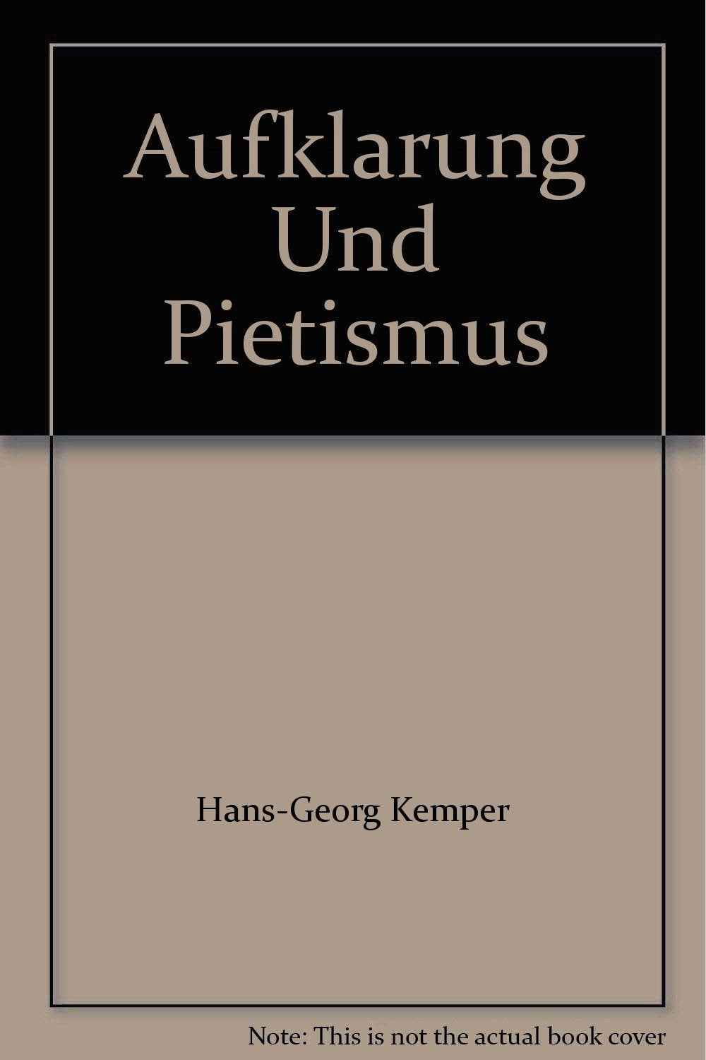 Aufklärung und Pietismus (Deutsche Lyrik der frühen Neuzeit) Contemporary literature