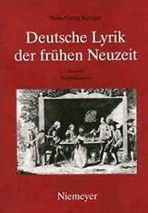 Empfindsamkeit (Hans-Georg Kemper: Deutsche Lyrik der frühen Neuzeit) Contemporary literature