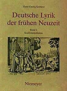 Deutsche Lyrik Der Fruhen Neuzeit: Konfessionalismus book