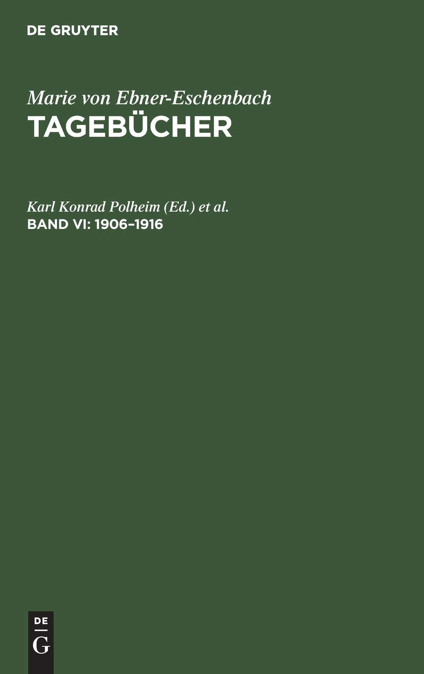 Kritische Texte und Deutungen, Tagebücher Teil 6: 1906 - 1916 Law