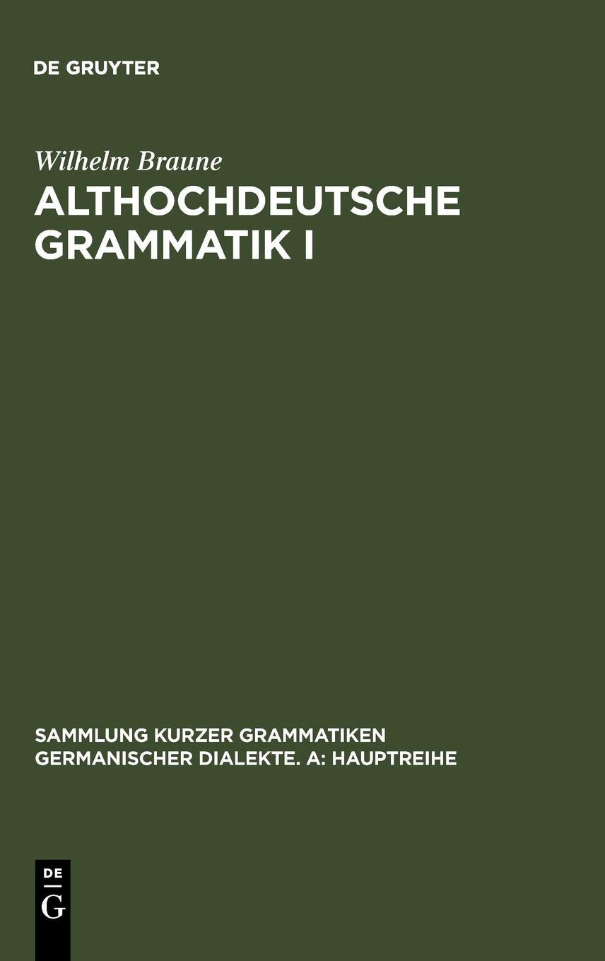 Product Image: Althochdeutsche Grammatik I