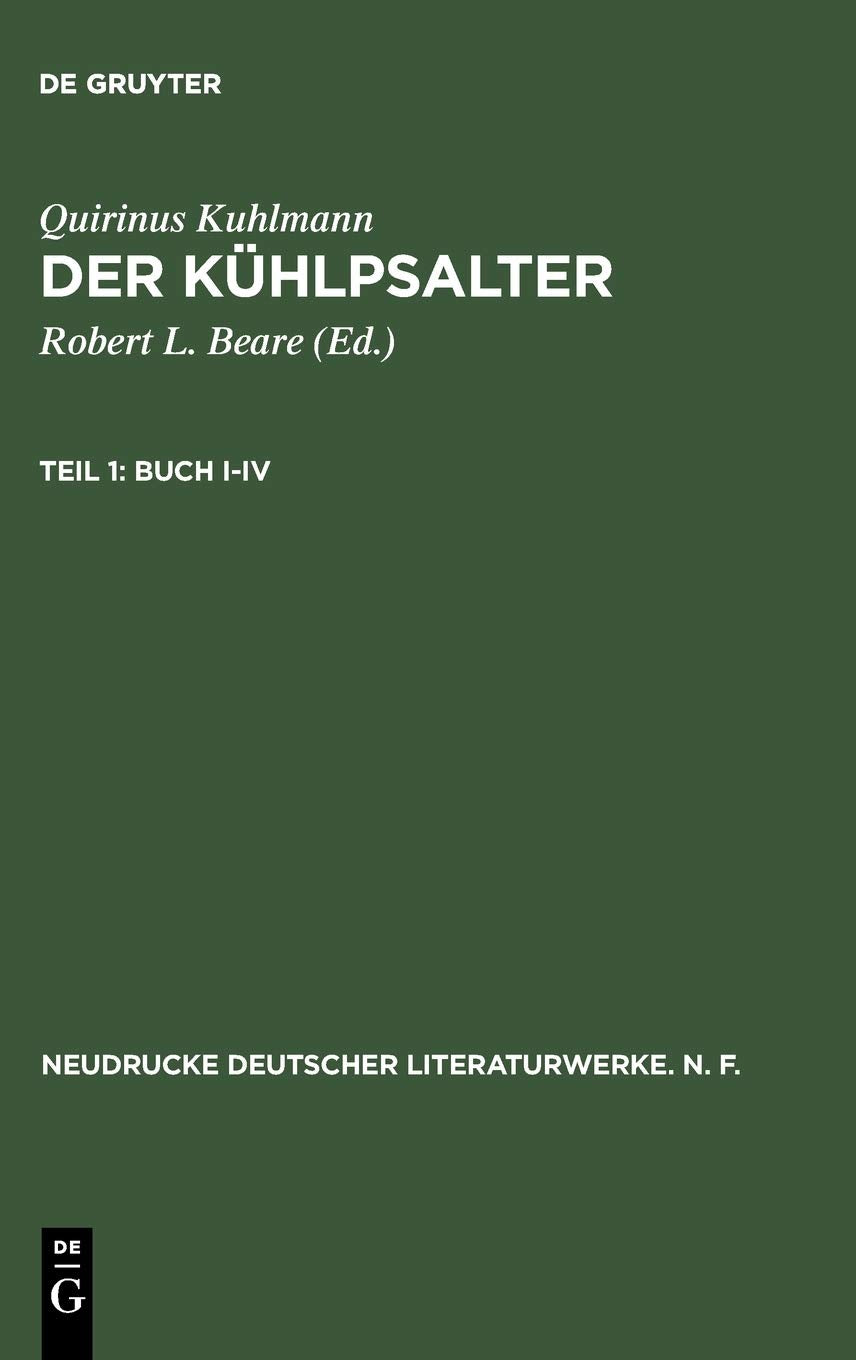 Buch I-IV (Neudrucke deutscher Literaturwerke. N. F., 3, Band 3) Poetry