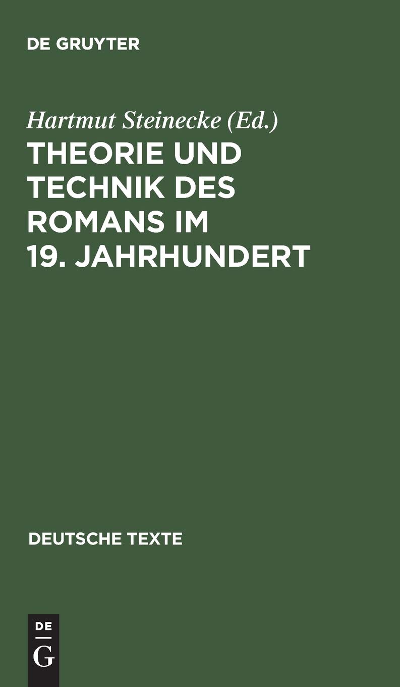 Theorie und Technik des Romans im 19. Jahrhundert Contemporary literature