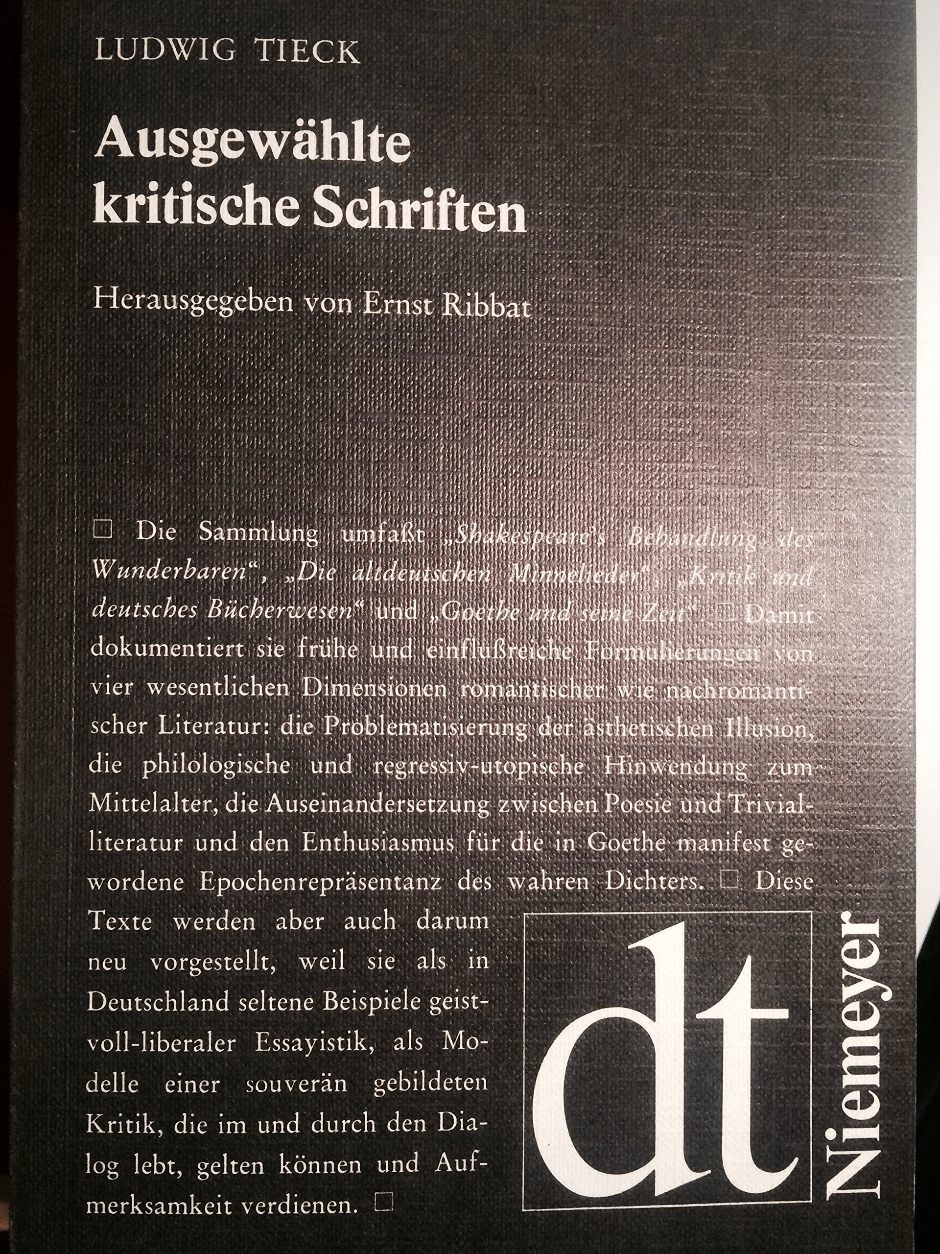 Ausgewählte kritische Schriften Books