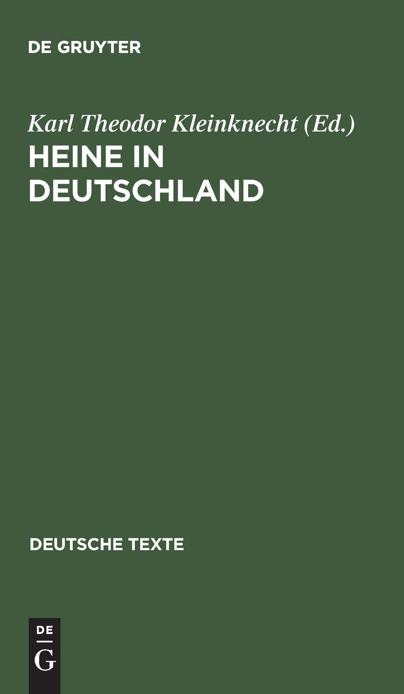 Heine in Deutschland Contemporary literature