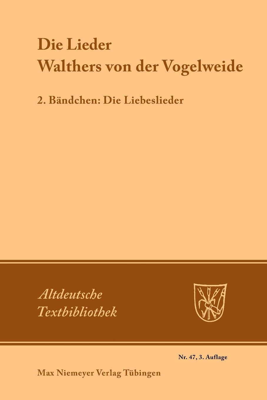 Die Lieder Walthers von der Vogelweide Poetry