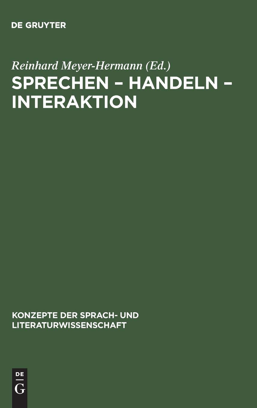 Product Image: Sprechen - Handeln - Interaktion