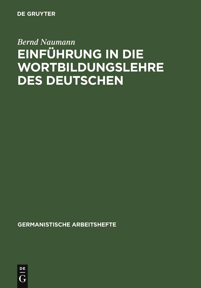 Einführung in die Wortbildungslehre des Deutschen Social Sciences
