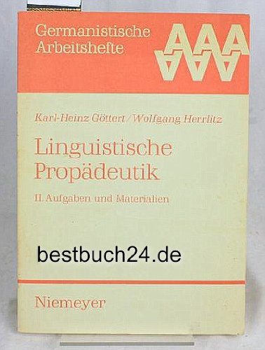 Aufgaben und Materialien: aus: Linguistische Propädeutik, 2 (Germanistische Arbeitshefte, 21, Band 21) Social Sciences