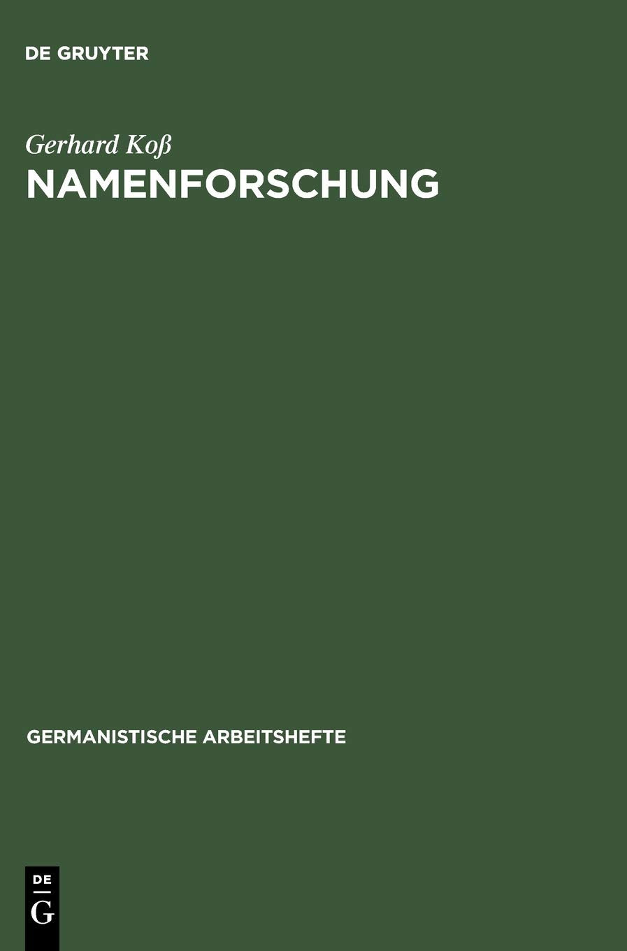 Namenforschung Law Books