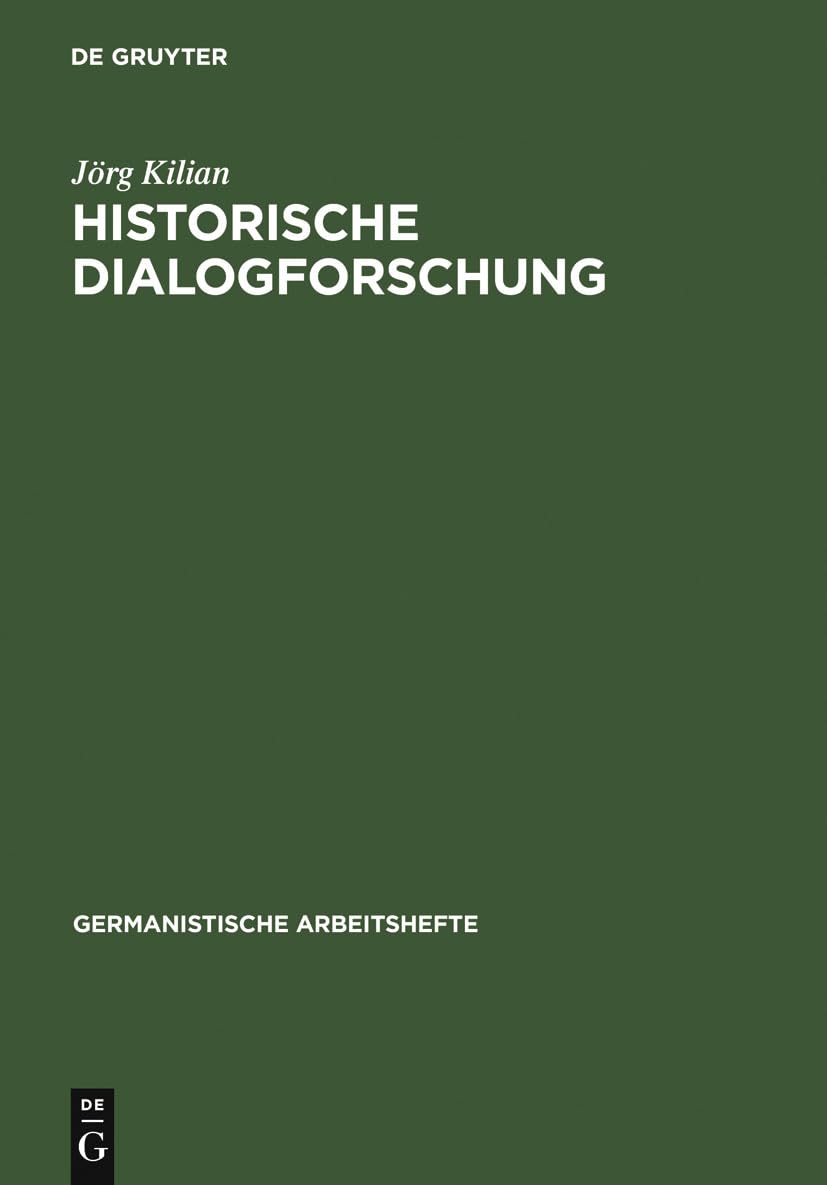 Product Image: Historische Dialogforschung