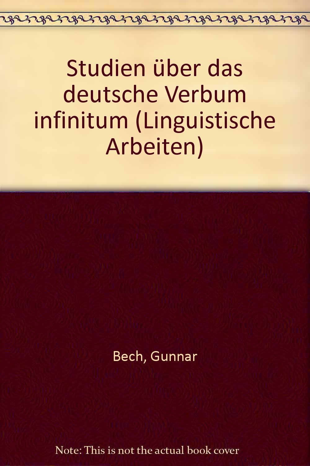 Studien über das deutsche Verbum infinitum (Linguistische Arbeiten) Contemporary literature