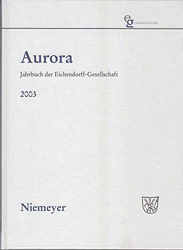 Aurora. Jahrbuch der Eichendorff-Gesellschaft: Dämonen, Geister, Wiedergänger Contemporary literature