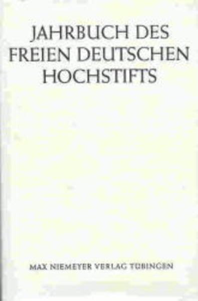 Jahrbuch des Freien Deutschen Hochstifts Books