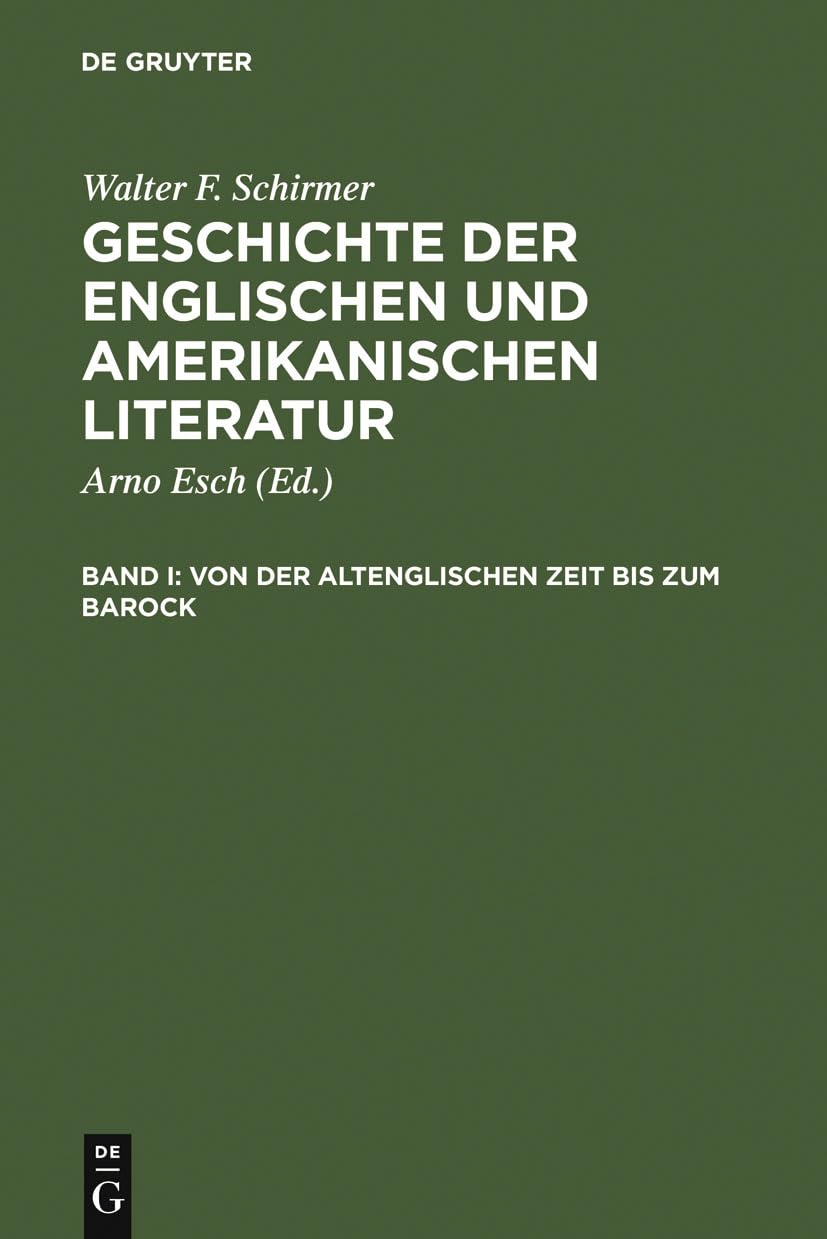 Von der altenglischen Zeit bis zum Barock Contemporary literature