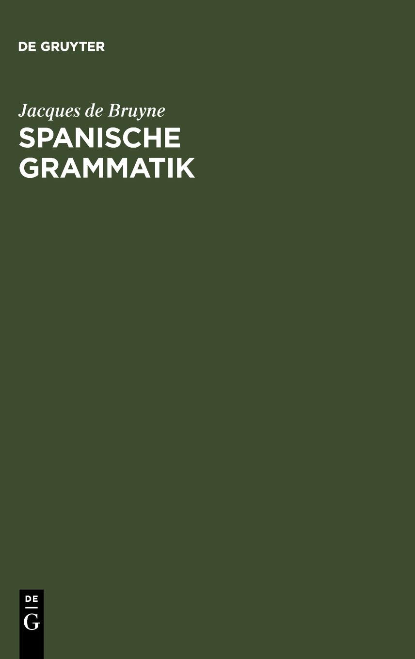 Spanische Grammatik Social Sciences