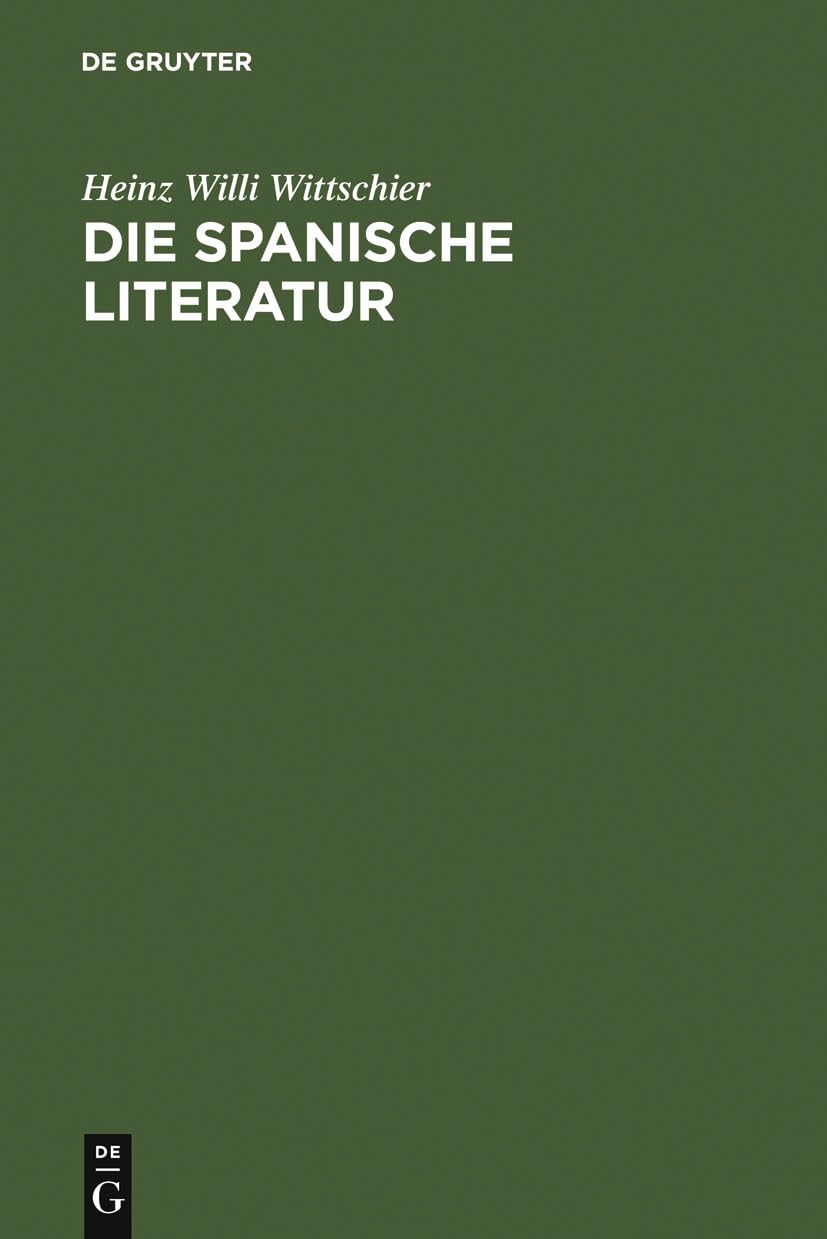 Die spanische Literatur Contemporary literature