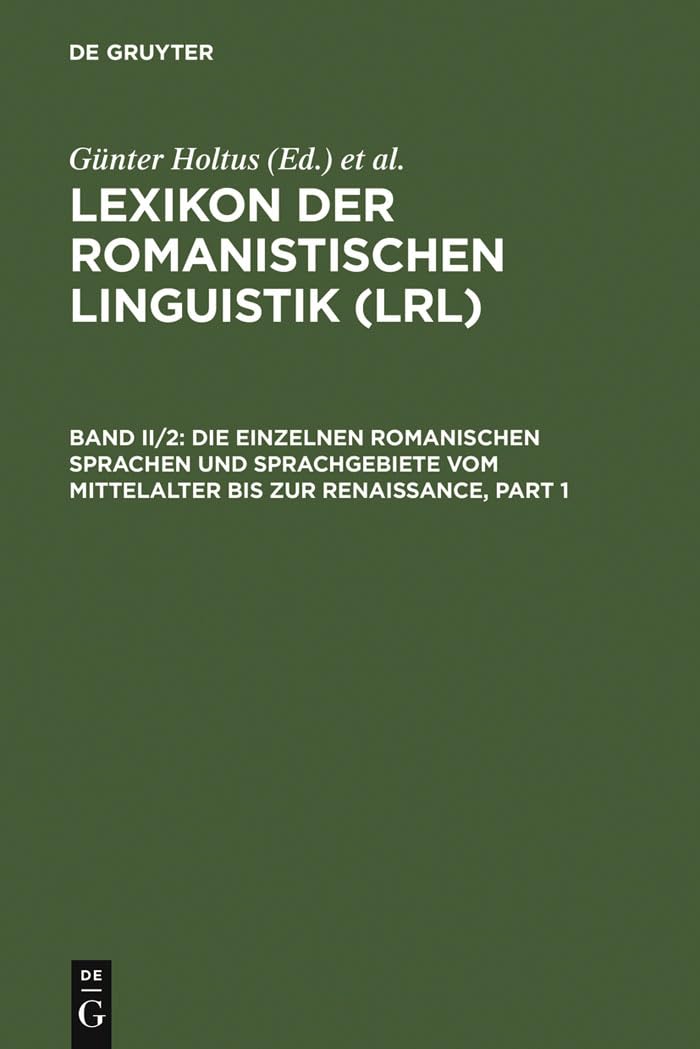 Die einzelnen romanischen Sprachen und Sprachgebiete vom Mittelalter bis zur Renaissance Social Sciences