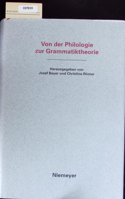 Von der Philologie zur Grammatiktheorie: Peter Suchsland zum 65. Geburtstag Contemporary literature