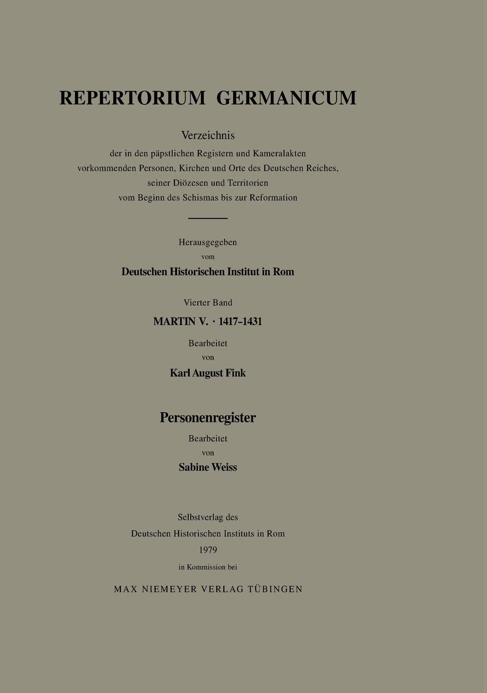 Personenregister (Repertorium Germanicum) Philosophy
