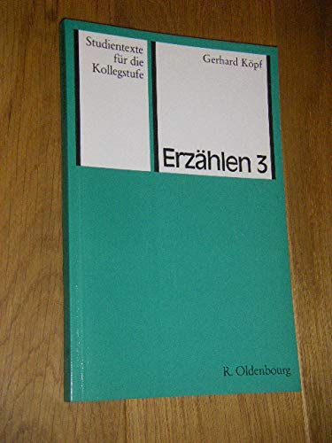 Product Image: Erzählen 3: Roman