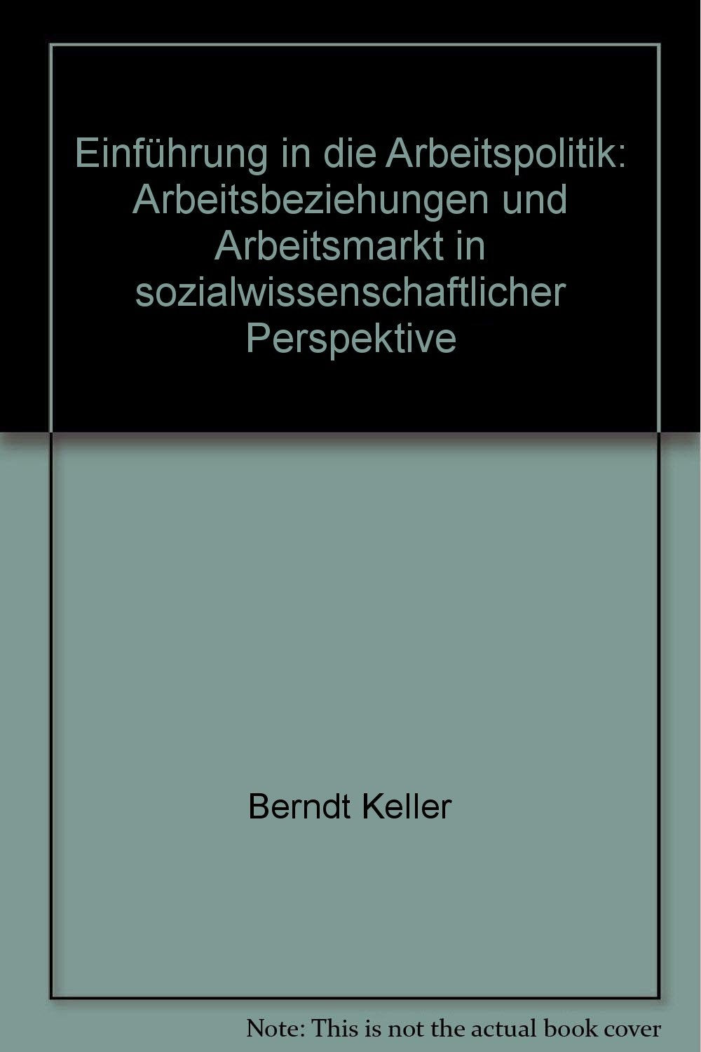 Einführung in die Arbeitspolitik: Arbeitsbeziehungen und Arbeitsmarkt in sozialwissenschaftlicher Perspektive Politics & History