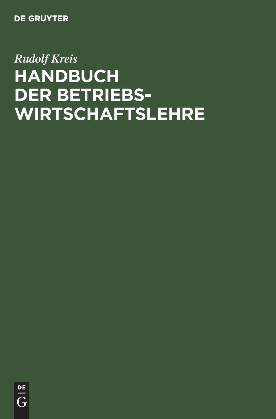 Handbuch der Betriebswirtschaftslehre Law
