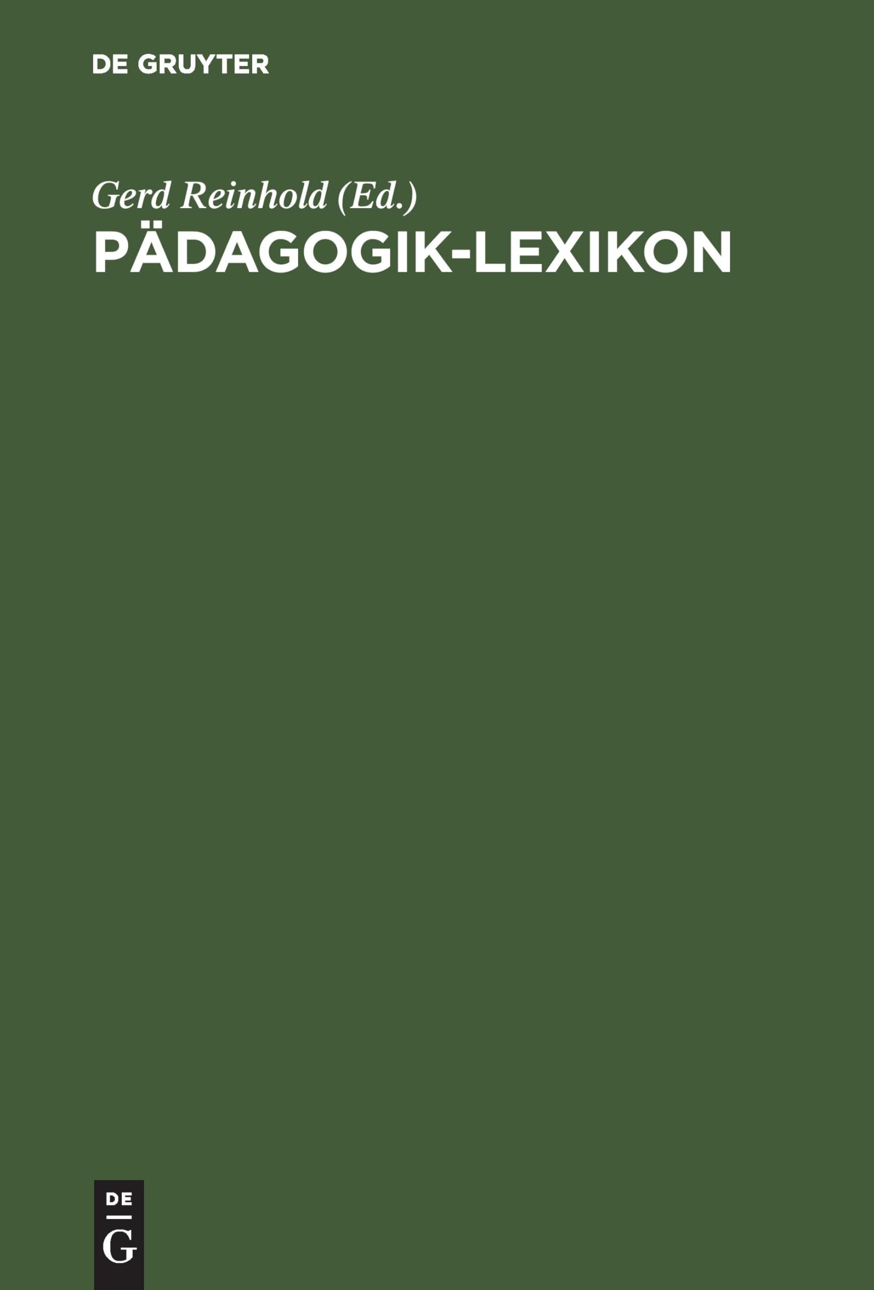 Pädagogik-Lexikon Education & Training Books