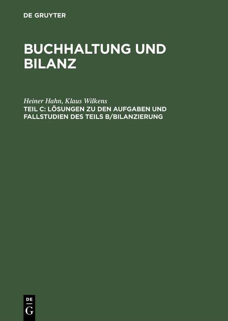 Lösungen zu den Aufgaben und Fallstudien des Teils B/Bilanzierung book