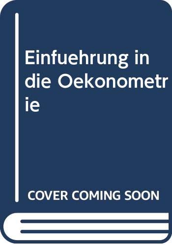 Einführung in die Ökonometrie Books