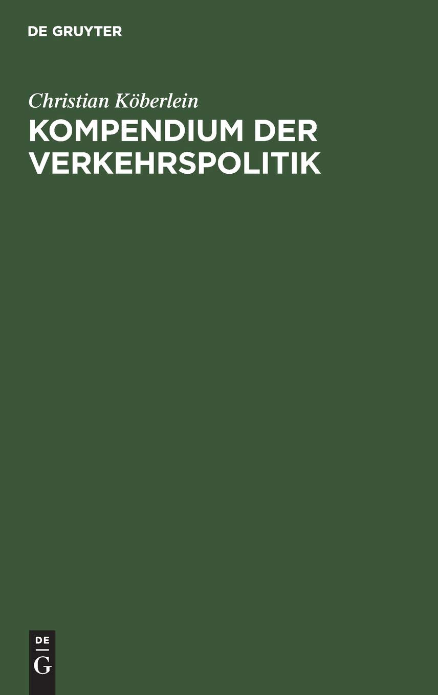 Kompendium der Verkehrspolitik Law