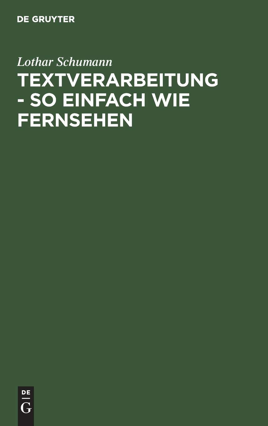 Product Image: Textverarbeitung - so einfach wie Fernsehen