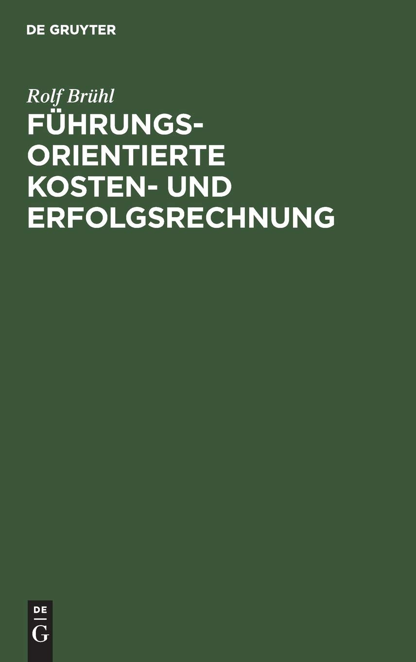 Führungsorientierte Kosten- und Erfolgsrechnung Law