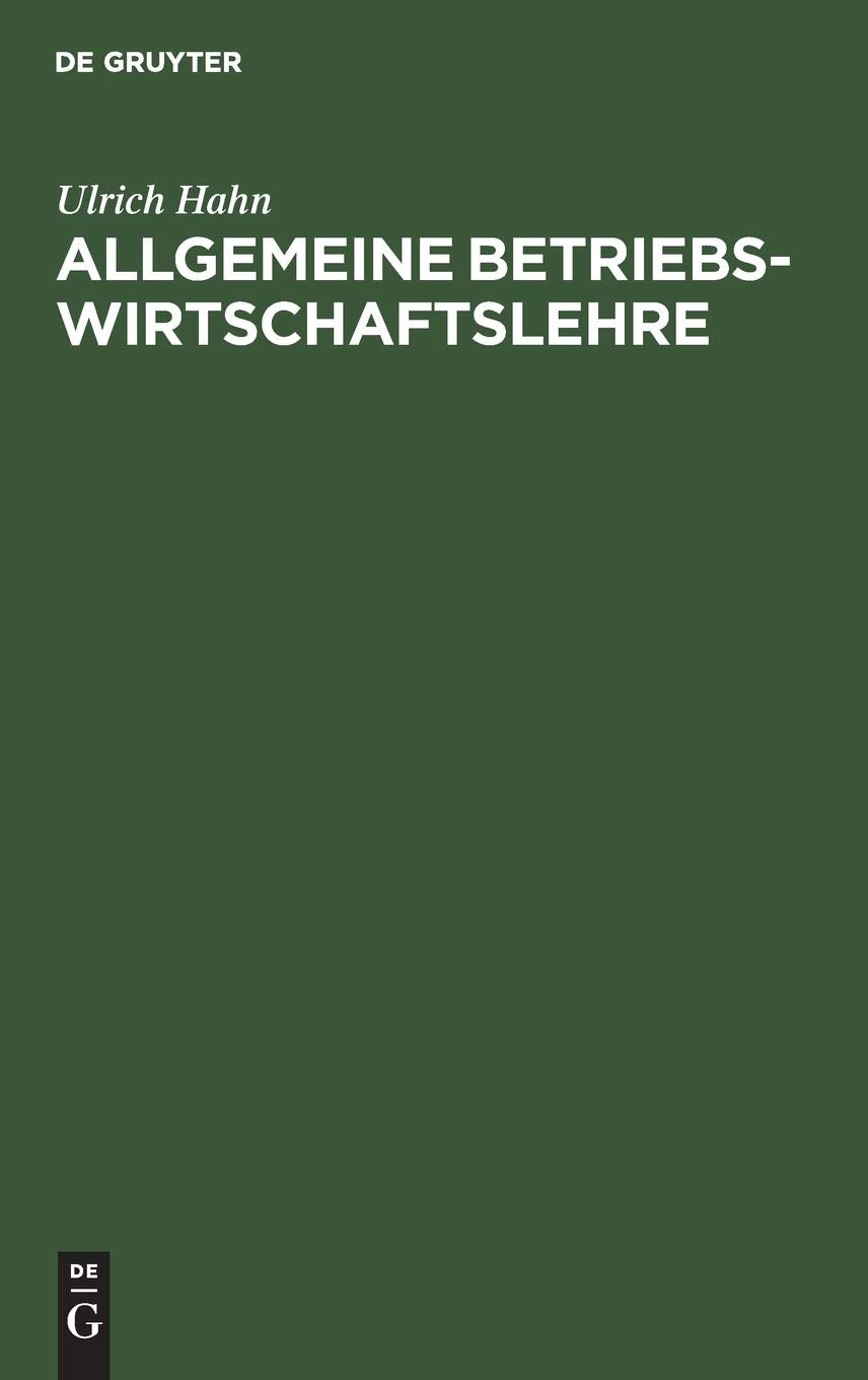 Allgemeine Betriebswirtschaftslehre Law