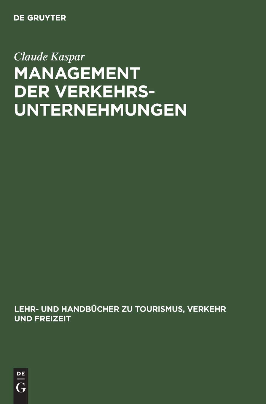 Product Image: Management der Verkehrsunternehmungen