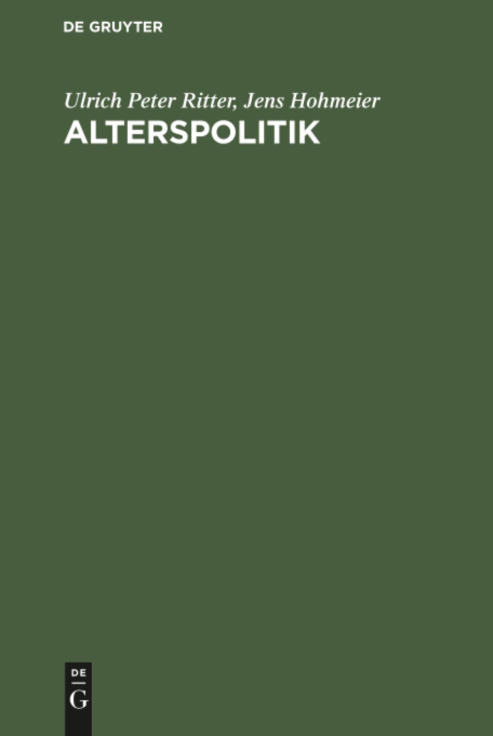 Alterspolitik: Eine sozio-ökonomische Perspektive Law