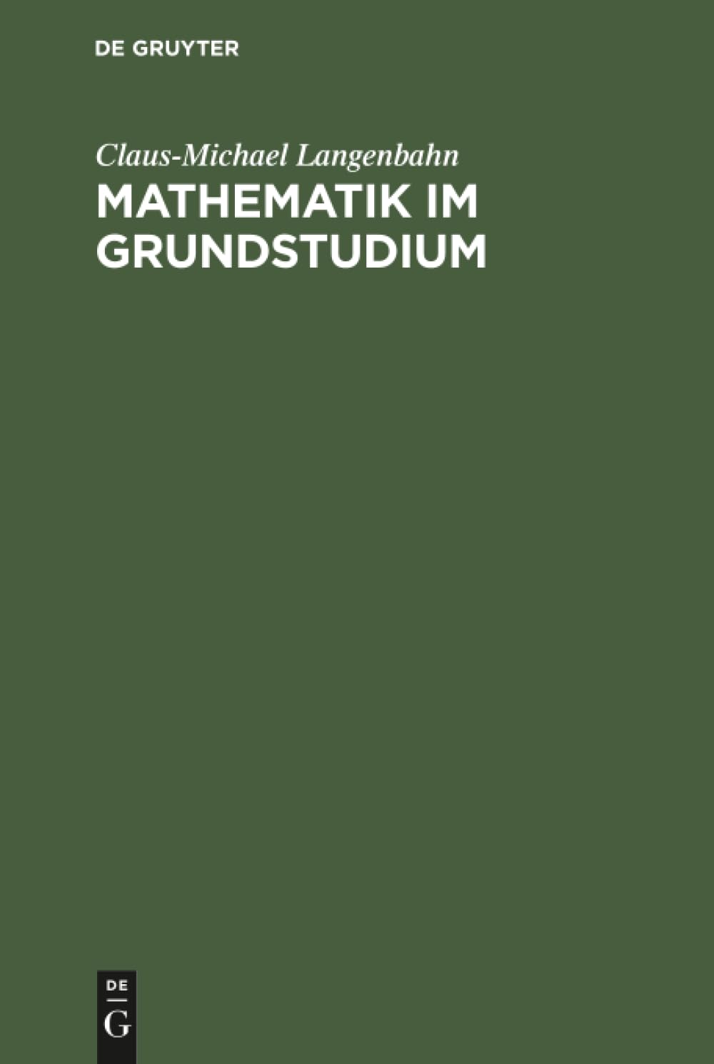 Product Image: Mathematik im Grundstudium