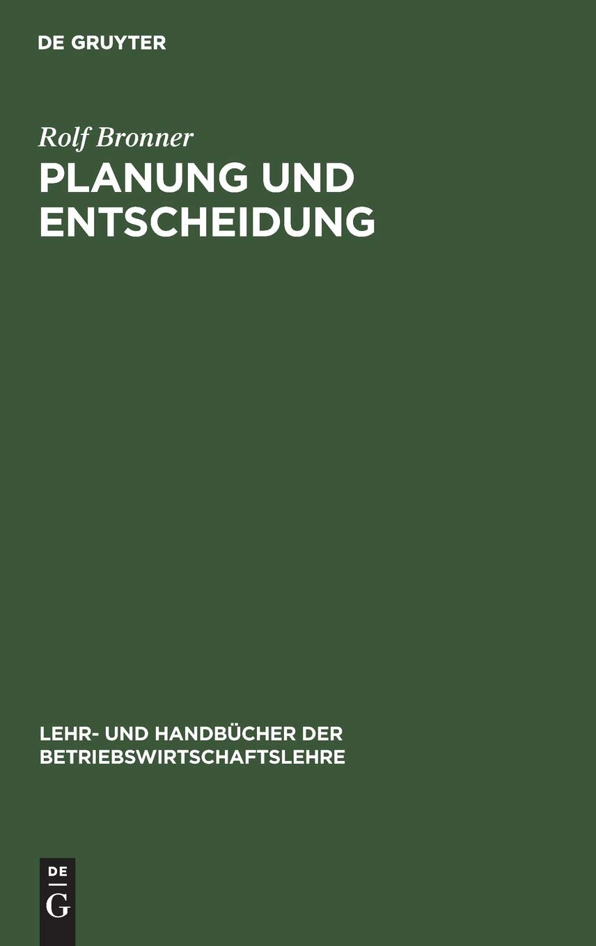 Product Image: Planung und Entscheidung