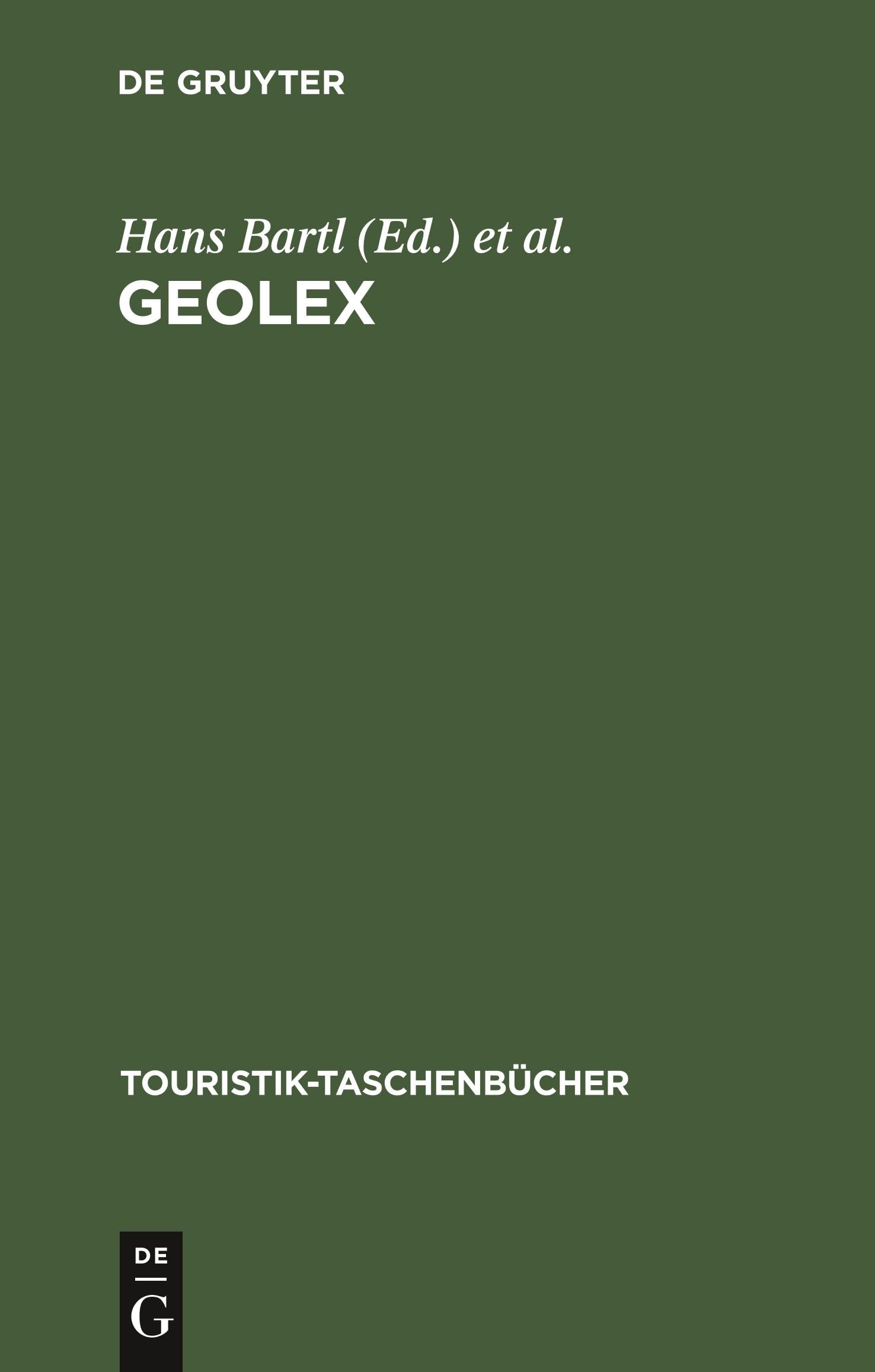 GeoLex: Kurzlehrbuch und Geographie-Lexikon für den Tourismus (Touristik-Taschenbücher) Law