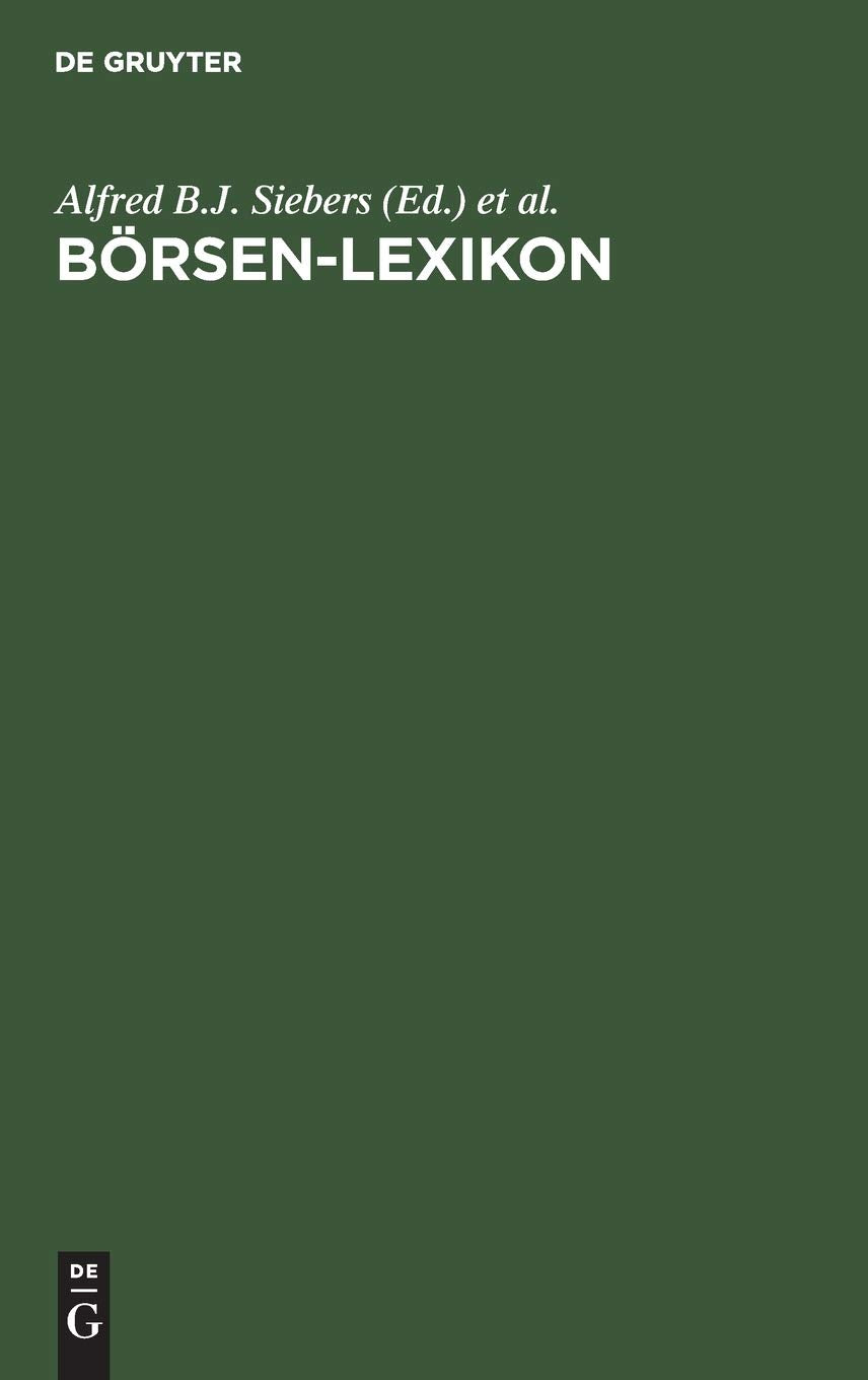 Börsen-Lexikon Law Books
