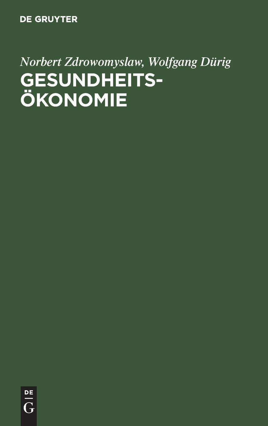 Gesundheitsökonomie book